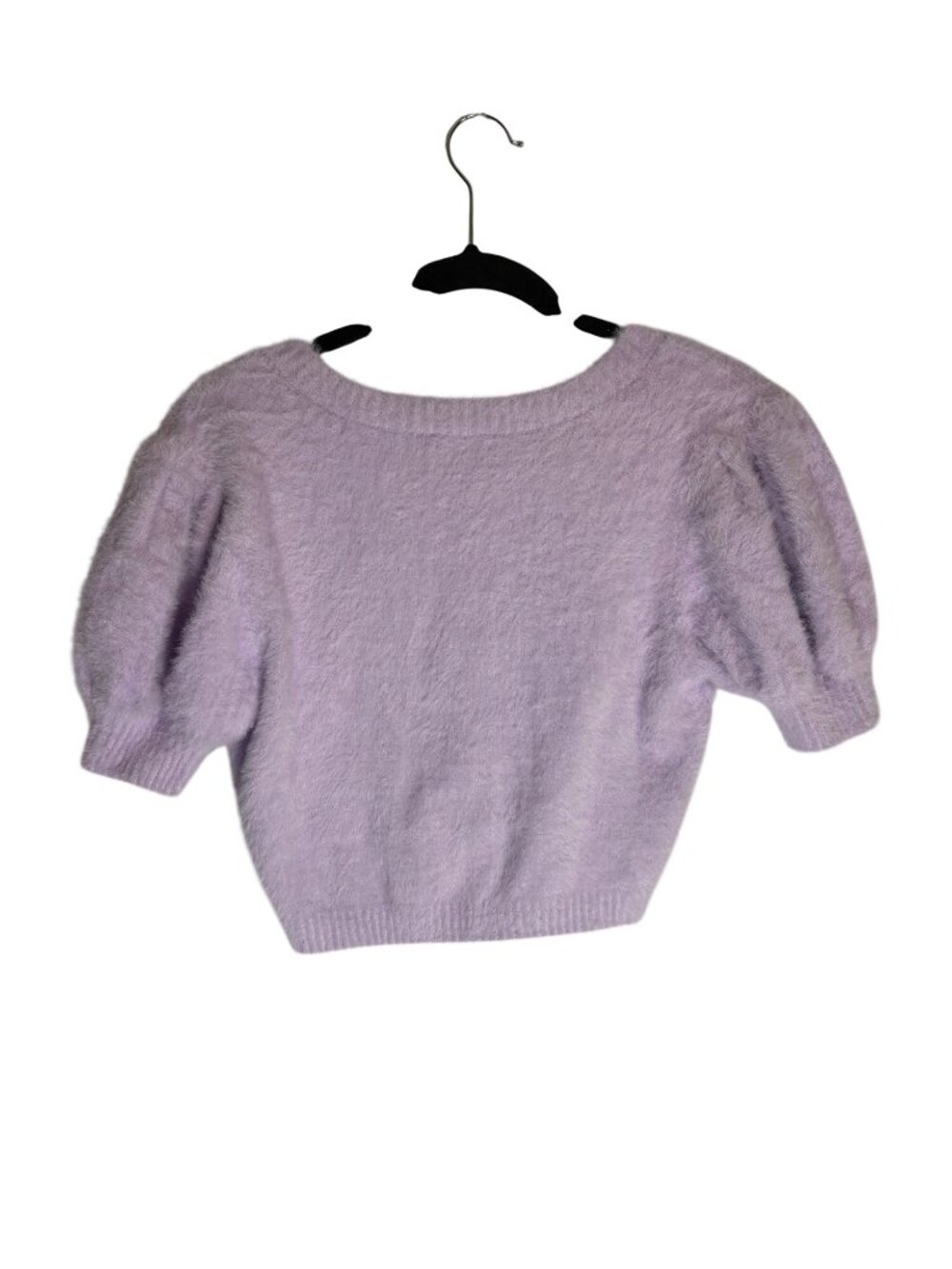 For Love and Lemons Devon Cropped Cardigan Lavender Purple-sz XS - Picture 6 of 8